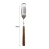 Aço Inoxidável 304 Noz Vintage Estilo Luxo Leve Alto Valor Estético Colher Faca e Garfo Ocidentais Colher Louça para Restaurante Ocidental Doméstico