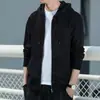 Chamarra tipo waffle para hombre con capucha, chamarra delgada para primavera y otoño, moda casual para hombres jóvenes, combina con todo