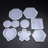 Base de maceta de silicona de flor de amapola Posavasos de té Molde DIY de resina de cristal Decoración de Pascua Al por mayor