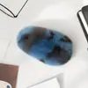 Pinza para el Cabello de Pelo de Conejo Rex Real, Accesorio para el Cabello de Piel, Pinza Grande de Peluche Bb, Horquilla de Pelo de Piel con Estampado de Leopardo, Accesorio para el Cabello de Pinza Lateral, Exquisito