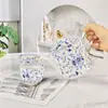 Ouge Japonés Miyake Milán Porcelana Hueso Juego de Té Chino Azul y Blanco Tetera Taza de Té Exquisito Retro Recomendación de Regalo
