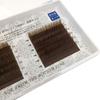 Color Caramelo Individual 0.10 Redondo Extensiones de Pestañas de Cabello Pestañas Postizas Suaves Fabricante Descuento al Mayoreo Extensiones de Pestañas Hechas a Mano