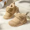 Zapatos para Bebé Jq Jingqi Otoño e Invierno Botas de Nieve Forradas de Lana para Bebés de 1 a 3 Años, Zapatos Cálidos de Invierno para Niños y Niñas, Zapatos de Algodón para Niños Pequeños