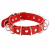 Couro PU Ecológico Moda Europeia e Americana Criativo Joias Estilo Punk Exagerado Colar de Camada Dupla Metal Multi-Anéis Gargantilha