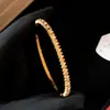Moda Transfronteriza Europea y Americana Forma de Serpiente de Circonita Pulsera Geométrica Lujo Ligero Sensación de Alta Gama Pulsera Diseño de Nicho Joyería de Mano de Moda para Mujeres