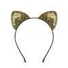 Diadema de Orejas de Gato para Fiesta Navideña Infantil Amazon Aliexpress Más Vendida Diadema de Lentejuelas Fresca y Dulce