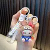 Llavero de Gato de Goma Suave Electrochapado Colgante para Bolso Llavero de Coche de Dibujos Animados Máquina de Garra Estudiante Regalo Pequeño Mayoreo