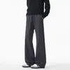 Outono 2026 Novo Estilo Calça de Moletom Sombra na Parede Grande Waffle Micro-flare M-5XL HK261190-Especial P27