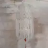 Linterna Qingming Blanca Memorial Papel Maduro Linterna Blanca Asuntos Blancos Limpieza de Tumbas Qingming Colgando Tumba Flotante Funeral Loto Cola de Fénix