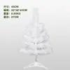 Decoraciones de Navidad En Stock Árbol de Navidad Cifrado Árbol de Navidad Blanco de PVC Árbol de Estudio Ventana Adorno para Fiesta en Casa