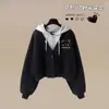 Conjunto de Dos Piezas con Diseño de Estilo Universitario Nuevo Primavera/Otoño 2026: Chamarra con Capucha y Pantalones Casuales de Pierna Recta