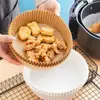 Freidora de Aire Pad Desechable de Papel de Aluminio Plato para Barbacoa Horno Horneado Tazón de Papel de Aluminio Bandeja para Pizza Redonda Doméstica Papel de Aluminio
