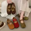 Bailarinas de Verano 2026 estilo Velcro con Suelas Blandas, Boca Baja, Zapatos Mary Jane de Moda para Mujer, Nuevo Modelo Verde