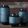 Jingdezhen Creativo Moderno Cerámica Manchada Florero Artesanía para el Hogar Florero para Flores Secas Florero de Cerámica para Encimera
