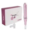 Dr. Pluma Eléctrica de Microneedling Color Oro Rosa Modelo Recargable M7-W Dispositivo de Introducción MTS para Belleza y Rejuvenecimiento de la Piel