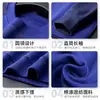 Camisa Azul de Manga Longa com Gola Redonda, Novo Estilo Primavera e Outono, Blusa de Treino de Manga Longa para Exterior Outono e Inverno, Moletom Respirável para Camada Base