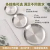 Tazón de acero inoxidable 304 para gatos transfronterizo, plato de alimentación dorado, protector de bigotes para gatos, bandeja para snacks antideslizante, plato para lamer gatos