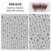 Adesivos de Corrente Estrela de Quatro Pontas para Unhas Planos Simples Versáteis Corrente Estrela de Quatro Pontas Adesivos de Arte para Unhas Acessórios DH919
