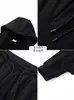 Sudadera con capucha de punto Casual Conjunto deportivo Chaqueta con capucha para Hombres y Mujeres Primavera y Otoño 2024 Holgado Running Conjunto de dos piezas