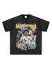 Fútbol Diego Maradona Rey del Fútbol Argentino Camiseta Estampada de Manga Corta Sudadera con Capucha de Peso Pesado Cuello Redondo 250g