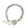 Pulsera de Cristal Badu para Mujer Elegante Temperamento Hebilla de Paz Esmeralda Pulsera Cristal Rosa Litio Púrpura Gloria Cristal Fresa Pulsera Venta al por Mayor