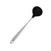Acero Inoxidable 304 Espátula de Silicona para Cocinar Utensilios de Cocina Espátula para Freír Cuchara para Sopa Resistente a Altas Temperaturas Juego de Espátulas de Silicona para Cocina