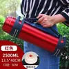 Hervidor aislado de acero inoxidable 316 taza aislada de gran capacidad para exteriores botella de agua caliente portátil para hombres y mujeres termo doméstico para obra