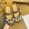 Zapatos de ballet con estampado de lunares estilo Ins, leopardo KT, accesorios para DIY, dijes de zapatos de moda y versátiles, hebillas decorativas para zapatos con agujeros