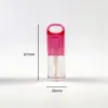 Suministrado Directamente por el Fabricante, Tubos de Brillo de Labios Multicolor con Anillos para Colgar, Materiales de Empaque Cosmético de Forma Irregular Tirados a Mano, Se Puede Añadir Logo