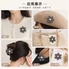 Pequeno estilo Chanel luxo leve alta costura moda camélia strass patch DIY grampo de cabelo feito à mão acessórios para roupas