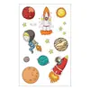 En stock Nueva pegatina de tatuaje impermeable para niños, pegatina de tatuaje de la serie espacial para niños, pegatina de tatuaje pequeña y fresca