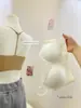 Sujetador de Triángulo Estilo Francés con Pedrería Brillante, Hermoso Diseño en la Espalda, Invisible y Cómodo, Recoge y Levanta el Busto, Soporta los Laterales del Pecho, Camiseta Interior