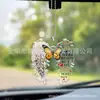 2023 Novo Anjo do Amor Asa de Pássaro Espelho Retrovisor de Carro Pingente Mochila Acessórios Etiqueta de Presente Decoração de Casa
