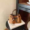 Bolso de mano transfronterizo, elegante bolso tipo cubo para mujer, nuevo bolso de hombro estilo coreano 2026, minimalista y de moda, bolso cruzado de nicho