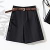 Shorts Blancos Adelgazantes de Cintura Alta 2025 Primavera/Verano para Mujer Shorts Casuales Personalizados Algodón Fino Shorts Casuales Versátiles