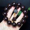 Cuentas de Sándalo de Palo de Rosa Estrella Dorada para Hombres y Mujeres 2.0 Pulsera de Sándalo de Sangre 18mm Cuentas de Oración y Pulsera de Joyería
