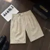 Novos Shorts Masculinos de Moda de Verão com uma Vibe Elegante "Old Money", Design Simples e Único, Shorts Casuais da Moda com Efeito de Caimento
