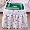 Cubierta ignífuga cubierta calefactora mantel para máquina de mahjong cubierta acolchada de terciopelo con hilo cubierta ignífuga