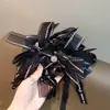 Elástico de Cabelo com Laço de Renda Estilo Francês para Mulheres, Corda de Cabelo de Renda com Letras de Luxo Leve, Sensação de Alto Padrão, Versátil para Uso Diário, Elástico para Rabo de Cavalo