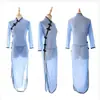 Ropa interior sexy para mujer, bragas extremadamente tentadoras, banda para el vientre antigua, estilo República de China, pijama cheongsam, libre de pasión, transparente