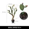 Cactus Simulado Planta Tropical del Desierto De Pie Cactus Falso Grande Columna Planta Verde Decoración de Ventana de Tienda de Ropa