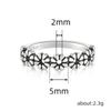 Cao Shi Anillo Elegante de Flor Retro Francés para Mujer Transfronterizo Japonés y Coreano Anillo Natural Anillo de Cola para Mujer Accesorios Combinables