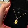 Cadena de Collar de Flor de Tulipan Color Dorado Arena Estilo Nuevo, Sensación de Lujo Ligero y Gama Alta, Colgante de Rosa Vintage, Joyería de Moda para el Día a Día