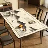 "Wang Wei" Jogo Americano de Estilo Poético e Artístico, À Prova d'Água, À Prova de Óleo, Resistente ao Calor, Novo Estilo Chinês, Tecido Lavável para Mesa de Centro