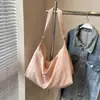 Bolsa Transversal Nova Moda Outono 2026 Feminina Cor Sólida Bolsa de Ombro Único Grande Capacidade Bolsa para Viagem Esportes Bolsa Minimalista Tendência