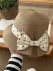Sombrero de Paja con Lunares y Lazo Estilo Hepburn para Mujer, Nuevo Moda Versátil de Vacaciones en la Playa de Primavera y Verano, Sombrero de Pescador de Alta Gama para el Sol