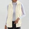 Chaleco sin mangas de Jacquard Engrosado de Doble Cara de Forro Polar para Mujer, Top Deseo de Comercio Exterior de Estación Independiente Otoño e Invierno 2024 Nuevo en Amazon