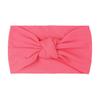 Diadema de Verano de Estilo Nuevo Europeo y Americano para Niños, Color Sólido para Bebé, Nailon Anudado de Ala Ancha, Diadema Suave Anudada de Doble Capa