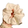 Goma para el pelo azul floral pequeña estilo pastoral para mujer, nuevo accesorio para el pelo grande para coleta baja francesa de primavera 2026