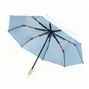 Novo Guarda-Sol de Titânio Prata de Camada Dupla, Uso Duplo para Sol e Chuva, Proteção UV, Guarda-Sol Dobrável Manual de Camada Dupla
